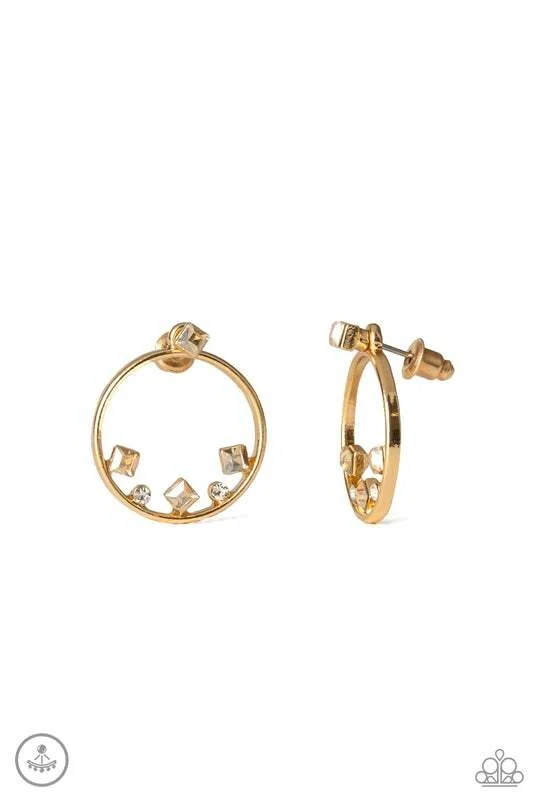 Top-Notch Twinkle - Gold Double Sided Earrings (OS) - B:A5 - Image 2