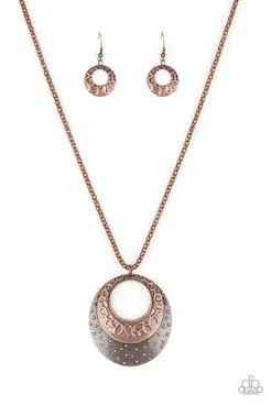 Texture Trio - Copper Necklace (OS) - B:A6 - Image 3