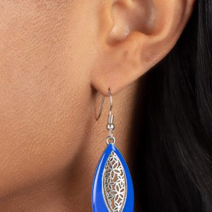 Venetian Vanity - Blue Earring (OS) - B:A4