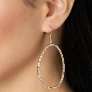 OVAL-ruled! - Gold Earring (OS) - B:A5