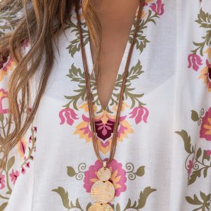 ​Circulating Shimmer - Gold Necklace (OS) - B:A6