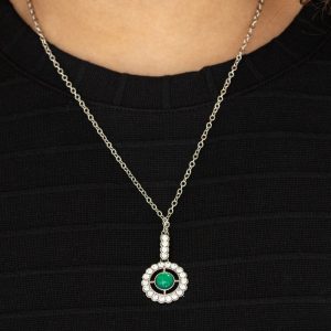 Springtime Twinkle - Green Necklace (OS) - B:A1