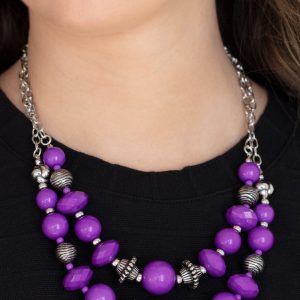 Upscale Chic - Purple Necklace (OS) - B:A1