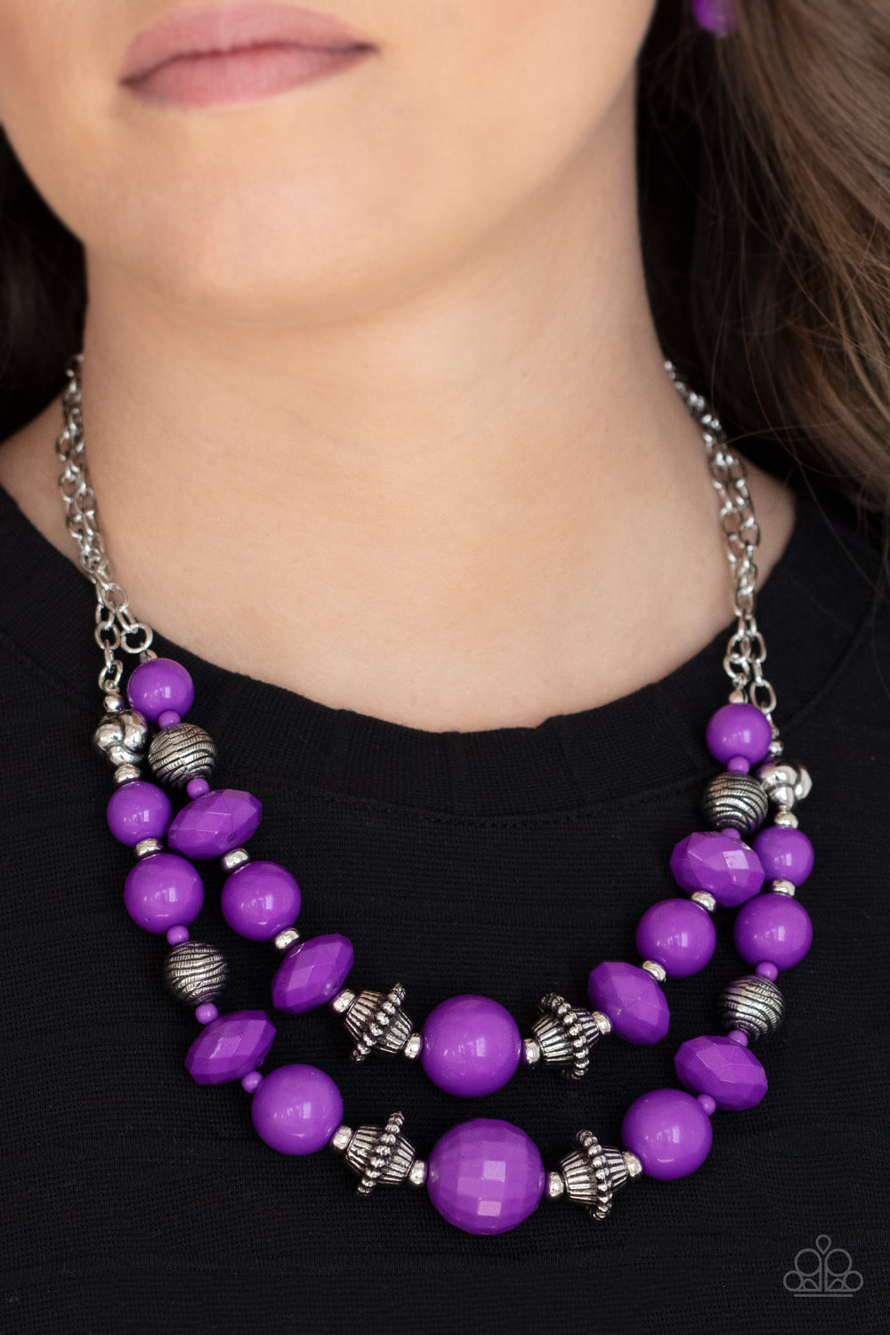 Upscale Chic - Purple Necklace (OS) - B:A1