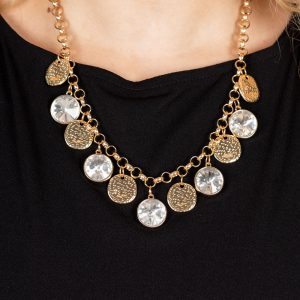 Spot On Sparkle - Gold Necklace (OS) - B:A1