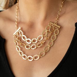 Repeat After Me - Gold Necklace (OS) - B:A1