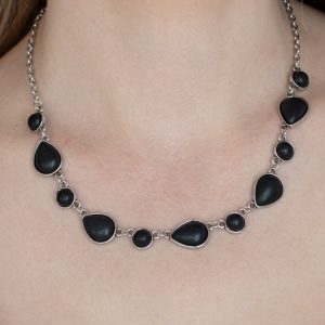 Heavenly Teardrops - Black Necklace (OS) - B:A1