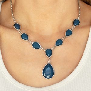 Party Paradise - Blue Necklace (OS) - B:A1