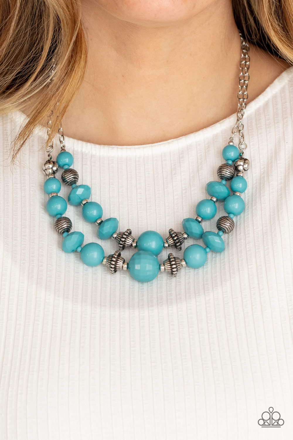 Upscale Chic - Blue Necklace (OS) - B:A1