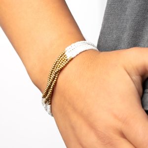 BEAD Bold - White Bracelet (OS) - B:A2