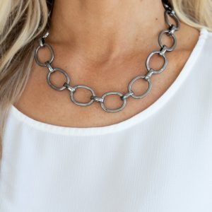 HAUTE-ly Contested - Black Necklace (OS) - B:A6