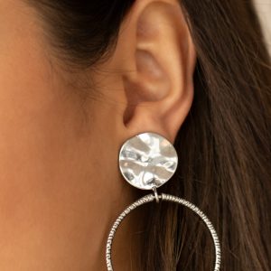 Undeniably Urban - Silver Earring (Clip-On) (OS) B-A4