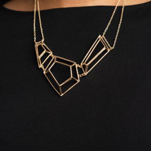 3-D Drama - Gold Necklace (OS) - B:A1