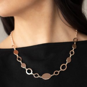 Working OVAL-time - Rose Gold Necklace (OS) - B:A1