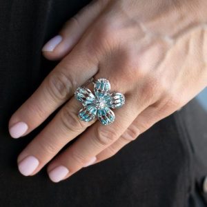 Botanical Ballroom - Blue Ring (OS) - B:A3