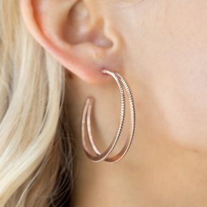 ​Rustic Curves - Rose Gold Earring (OS) - B:A4