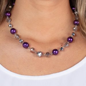 Decked Out Dazzle - Purple Necklace (OS) - B:A1