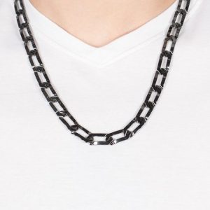 Full-Court Press - Black Necklace (Men/Unisex) (OS)