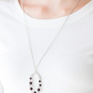 Spotlight Social - Purple Necklace (OS) - B:A1