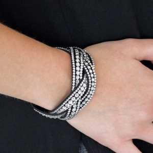 Bring On The Bling - Black Urban Bracelet (OS) - B:A2