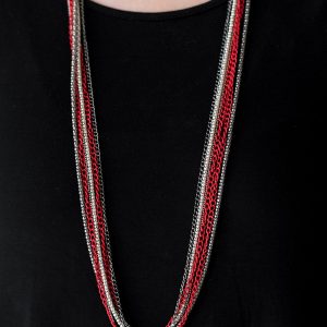 Colorful Calamity - Red Necklace (OS) - B:A6