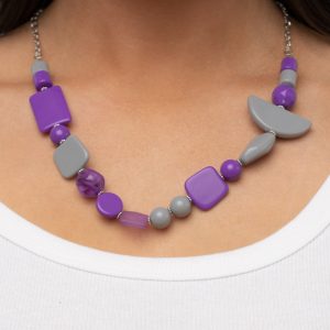 Tranquil Trendsetter - Purple Necklace (OS) - B:A6