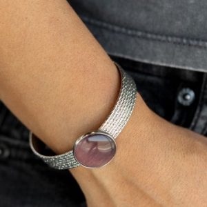 Mystical Magic - Purple Cat's Eye Stone Bracelet (OS) - B:A2