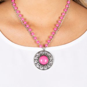 Sahara Suburb - Pink Necklace (OS) - B:A6