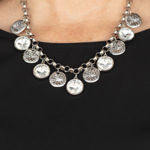 Spot On Sparkle - White Necklace (OS) - B:A6
