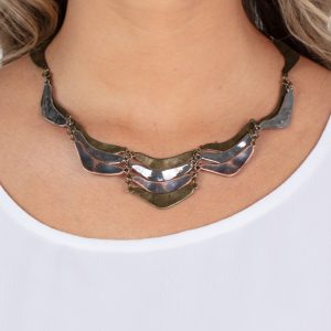 Mixed Metal Mecca - Brass Necklace (OS) - B:A6