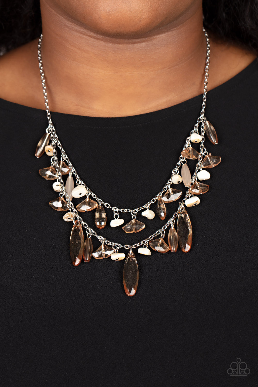 Candlelit Cabana - Brown Necklace (OS) - B:A6