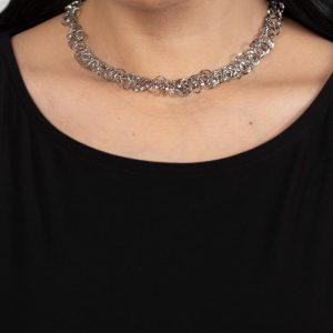 Cause a Commotion - Silver (Choker) Necklace (OS) - B:A6
