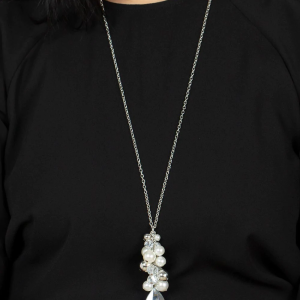 Drip Drop Dazzle - White Necklace (OS) - B:A6