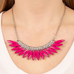 Flauntable Flamboyance - Pink Necklace (OS) - B:A6