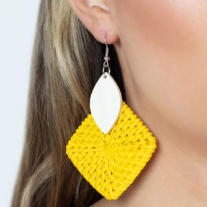 Sabbatical WEAVE - Yellow Earring (OS) - B:A5
