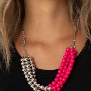 Layer After Layer - Pink Necklace (OS) - B:A6