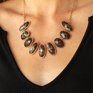 Elliptical Episode - Brown Necklace (OS) - B:A6