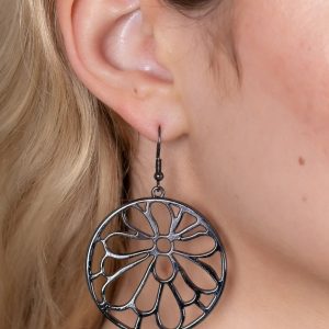 Glowing Glades - Black Earrings (OS) - B:A5