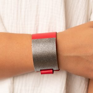 Studded Synchronism - Red Bracelet (OS) - B:A6