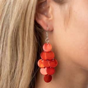 Tropical Tryst - Orange Earring (OS) - B:A5