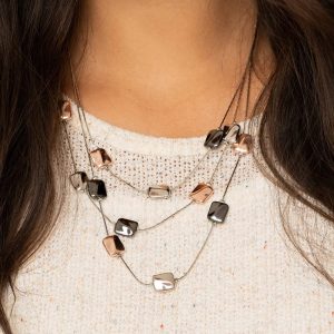 Downtown Reflections - Silver Necklace (OS) - B:A6