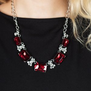 Flawlessly Famous - Red Necklace (OS) - B:A6