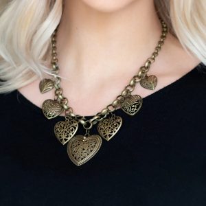 Love Lockets - Brass Necklace (OS) - B:A6