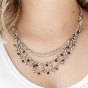 Financially Fabulous - Purple Necklace (OS) - B:A6