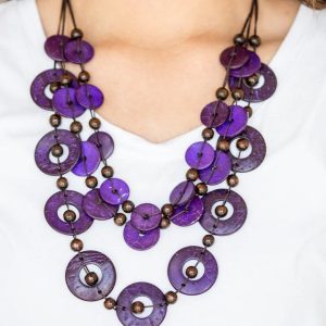 Catalina Coastin - Purple Necklace (OS) - B:A6