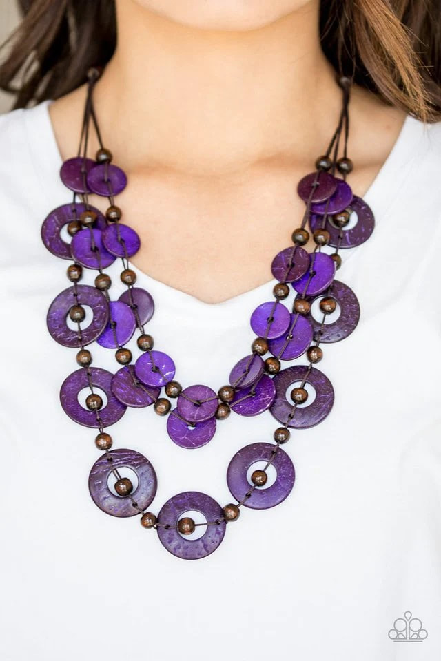 Catalina Coastin - Purple Necklace (OS) - B:A6