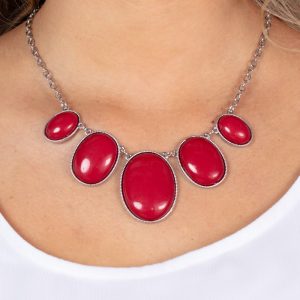 Vivacious Vanity - Red Necklace (OS) - B:A6