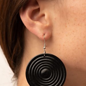 Caribbean Cymbal - Black Earring (OS) - B:A5