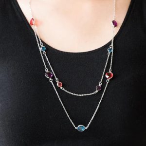 Raise Your Glass - Multi Necklace (OS) - B:A6