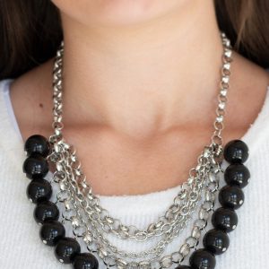 One-Way WALL STREET - Black Necklace (OS) - B:A1